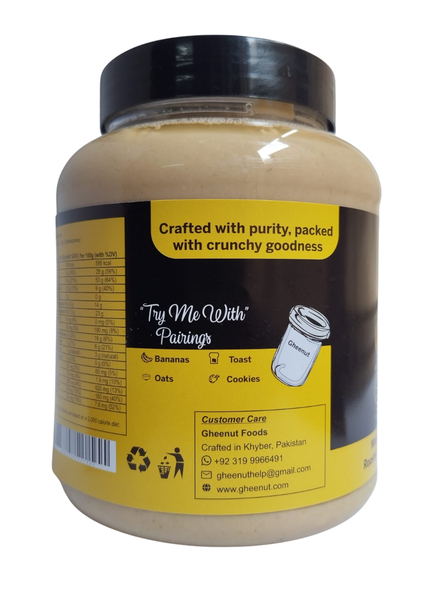 Gheenut Crunchy Peanut Butter – 1 KG