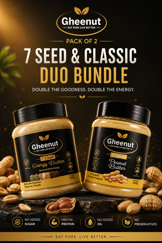 7 Seed Energy Butter & Classic Peanut Butter Duo Bundle (2 × 500g)