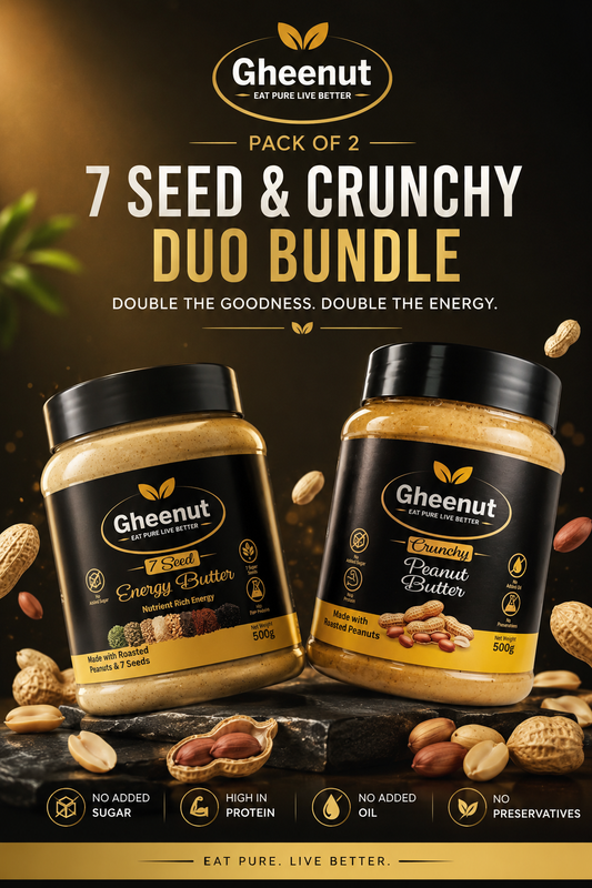 7 Seed & Crunchy Peanut Butter Duo Bundle (2 × 500g)