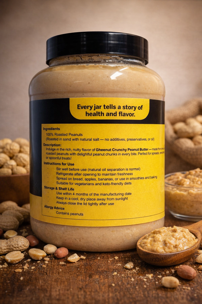 Gheenut Crunchy Peanut Butter