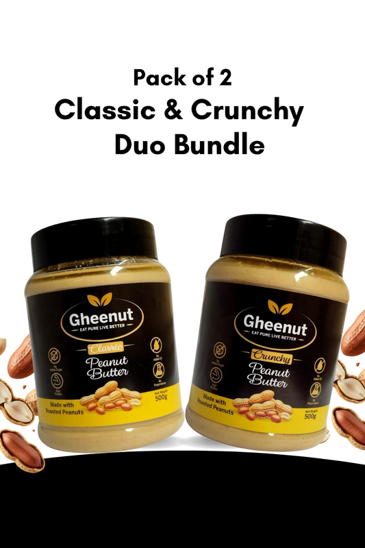 Classic & Crunchy Peanut Butter Bundle Pack (2 × 500g)