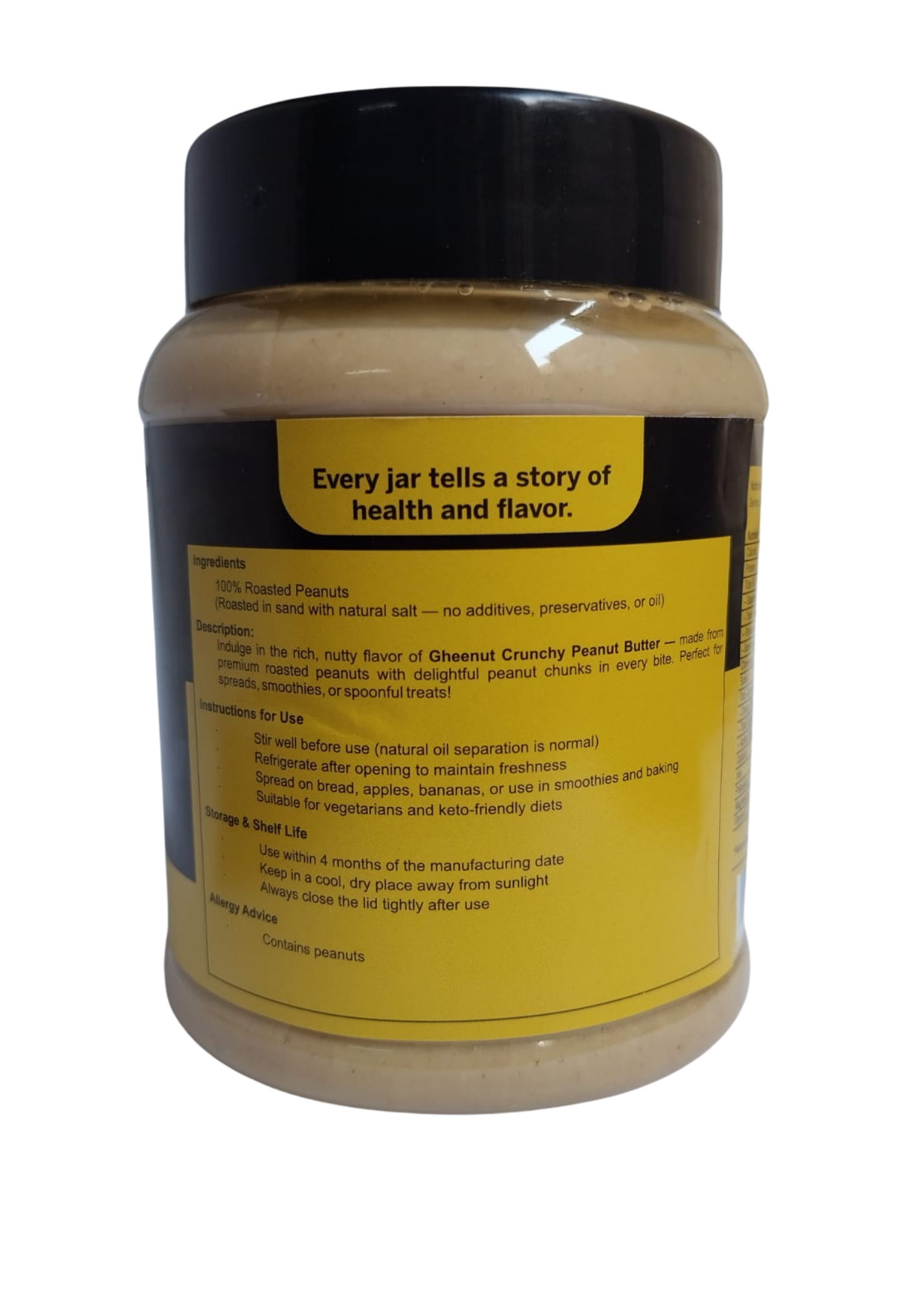 Gheenut Crunchy Peanut Butter – 500g