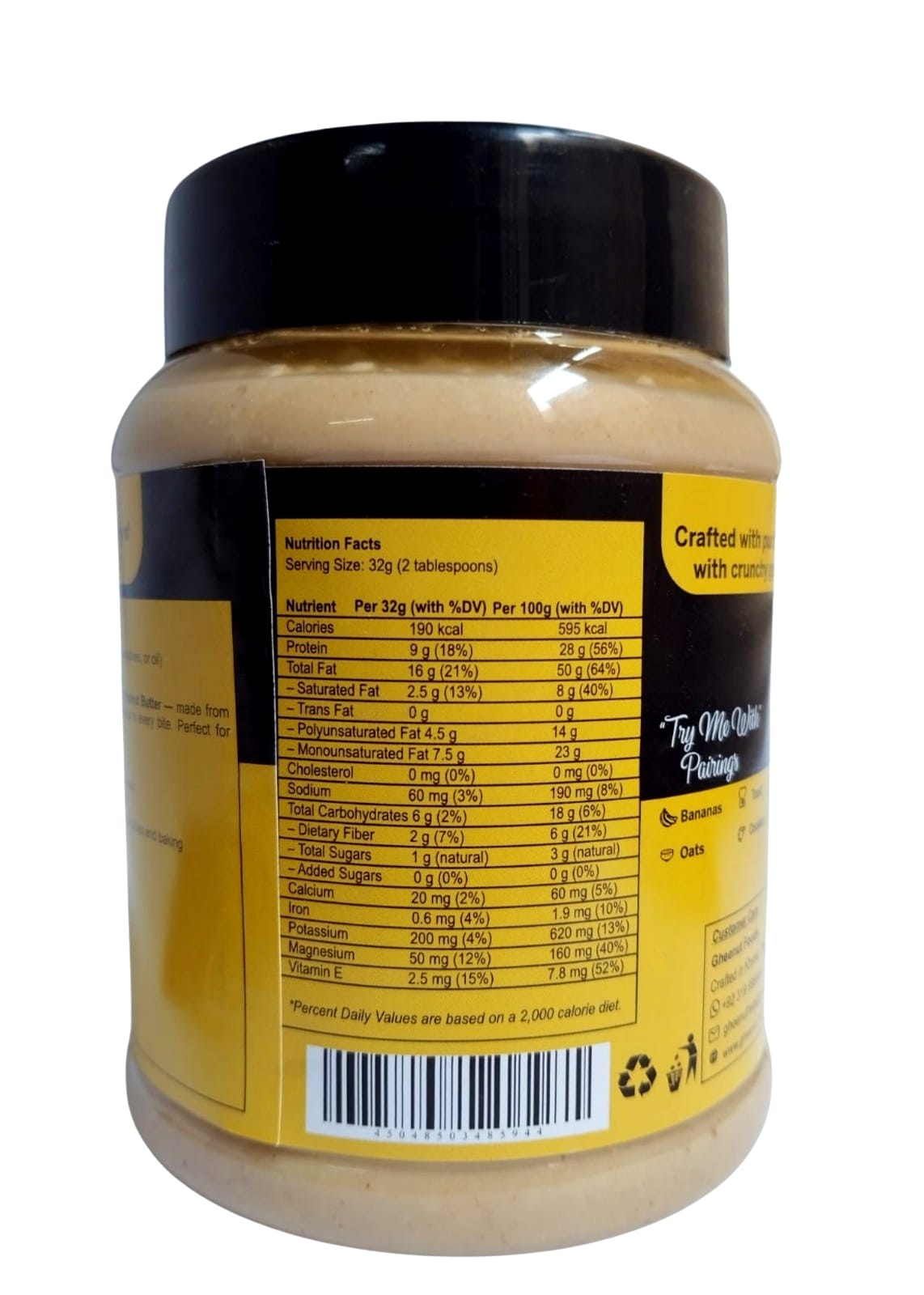 Gheenut Crunchy Peanut Butter – 500g