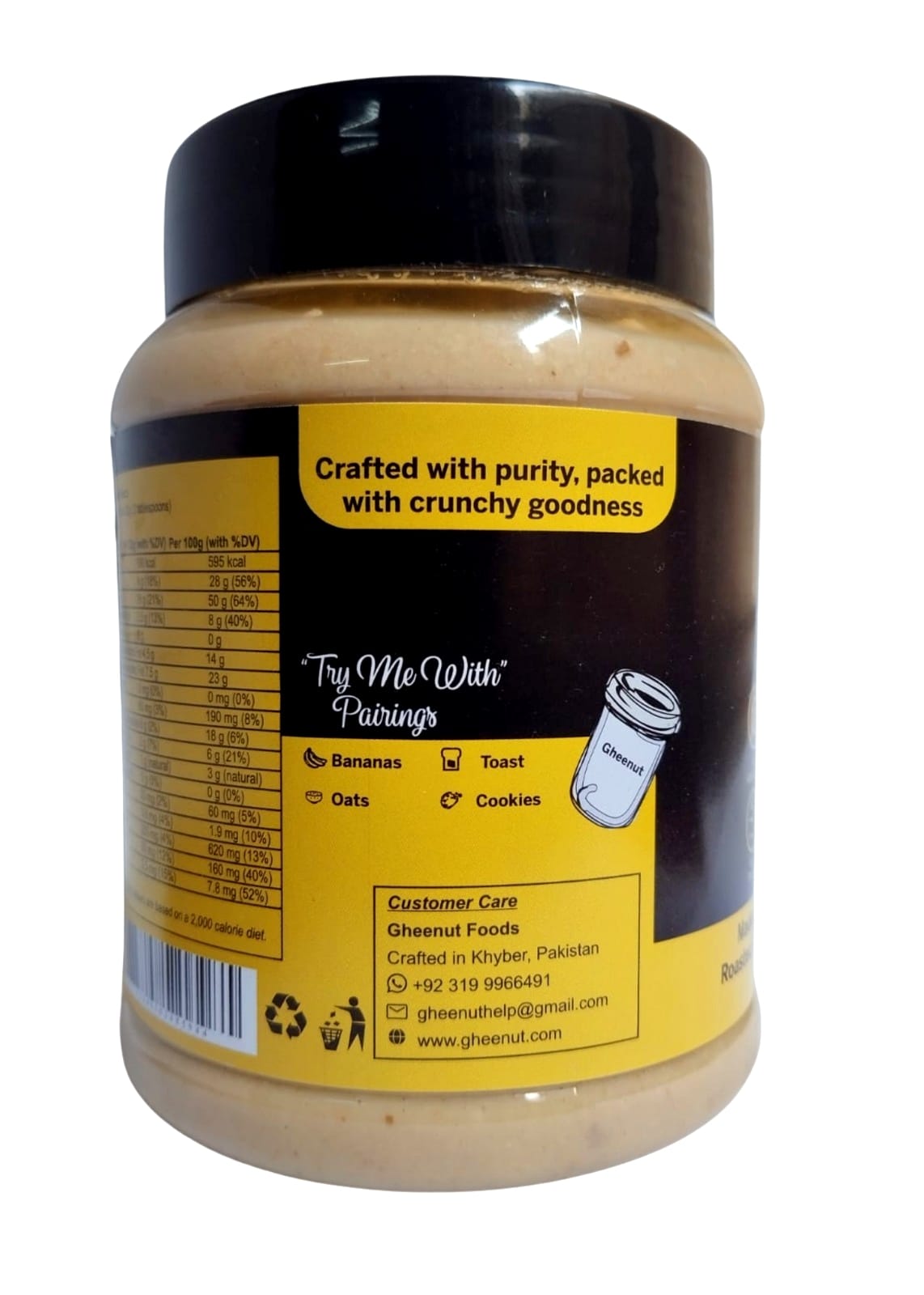 Gheenut Crunchy Peanut Butter – 500g