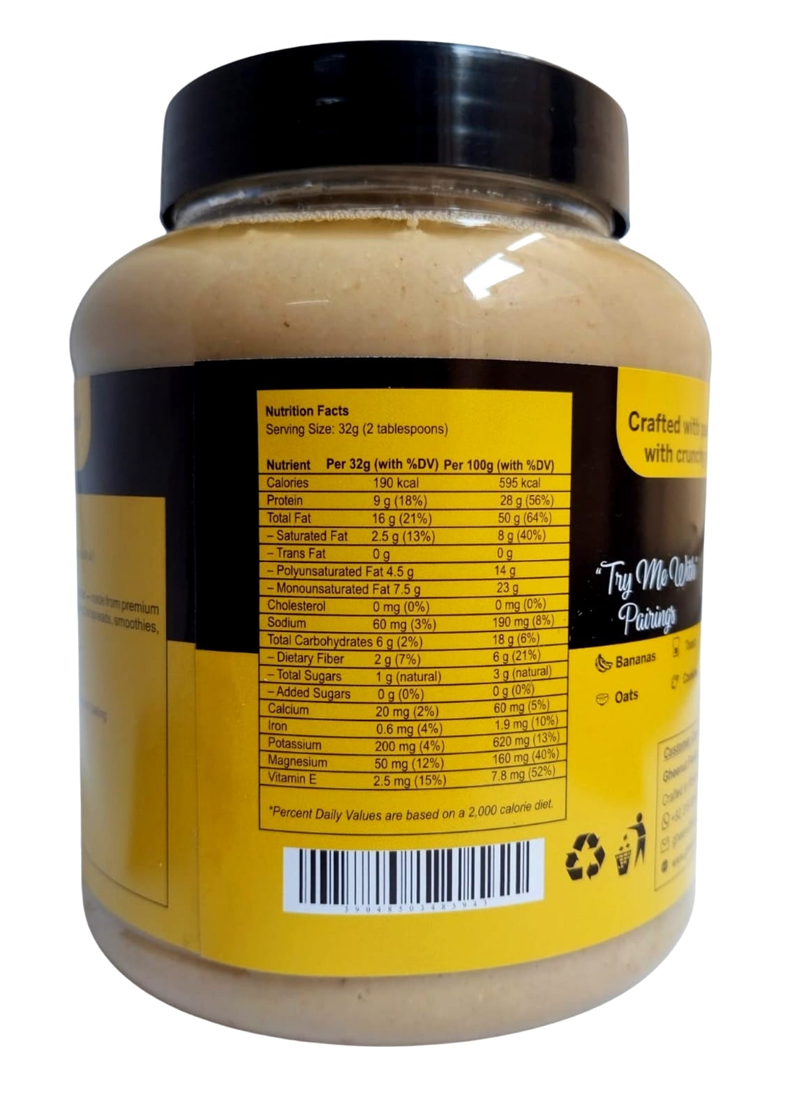 Gheenut Crunchy Peanut Butter – 1 KG