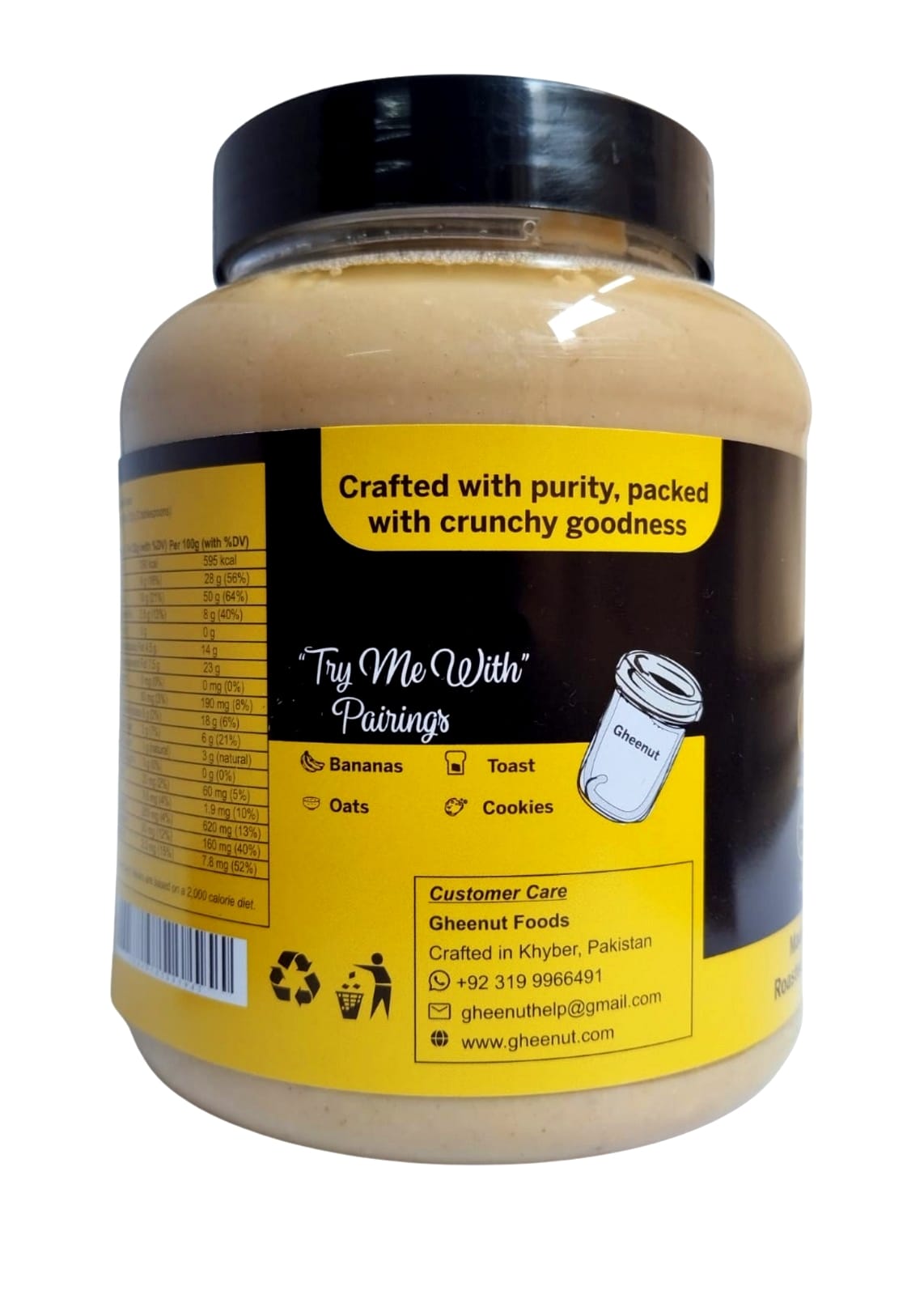 Gheenut Crunchy Peanut Butter – 1 KG