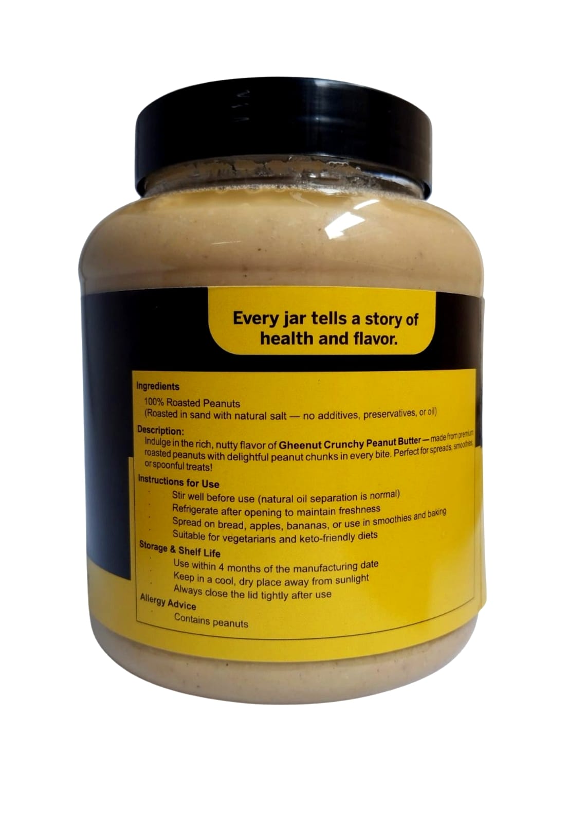 Gheenut Crunchy Peanut Butter – 1 KG