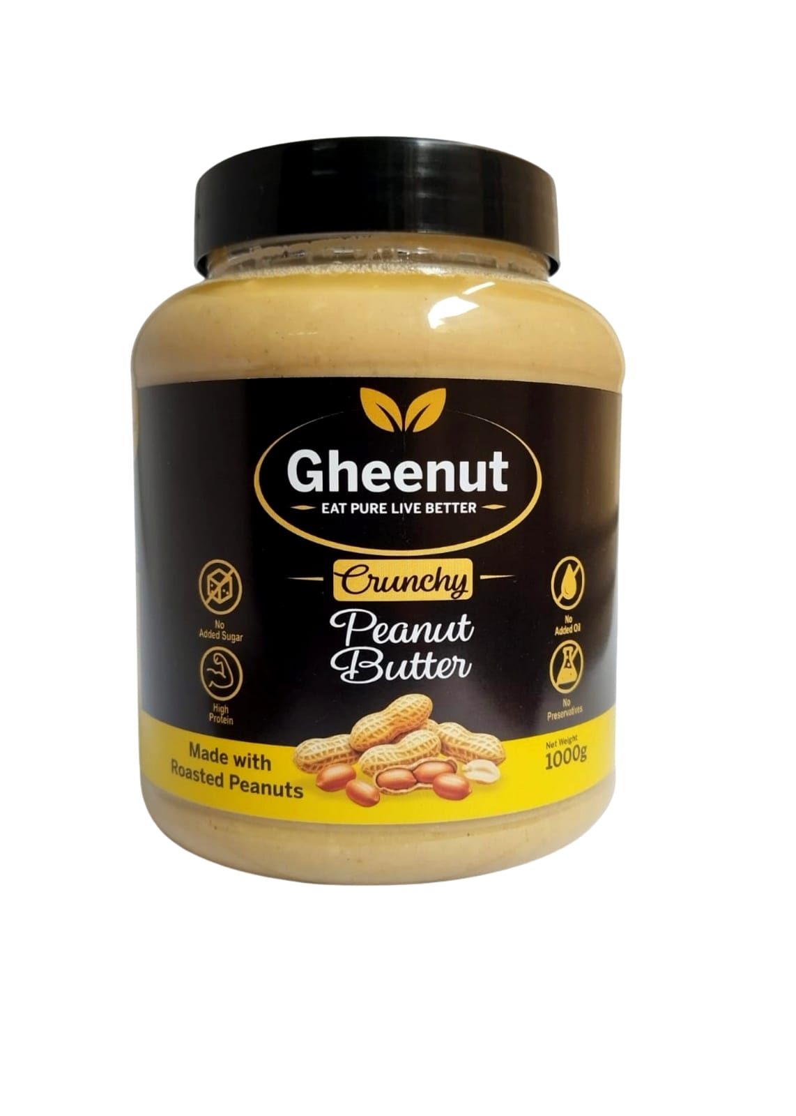 Gheenut Crunchy Peanut Butter – 1 KG